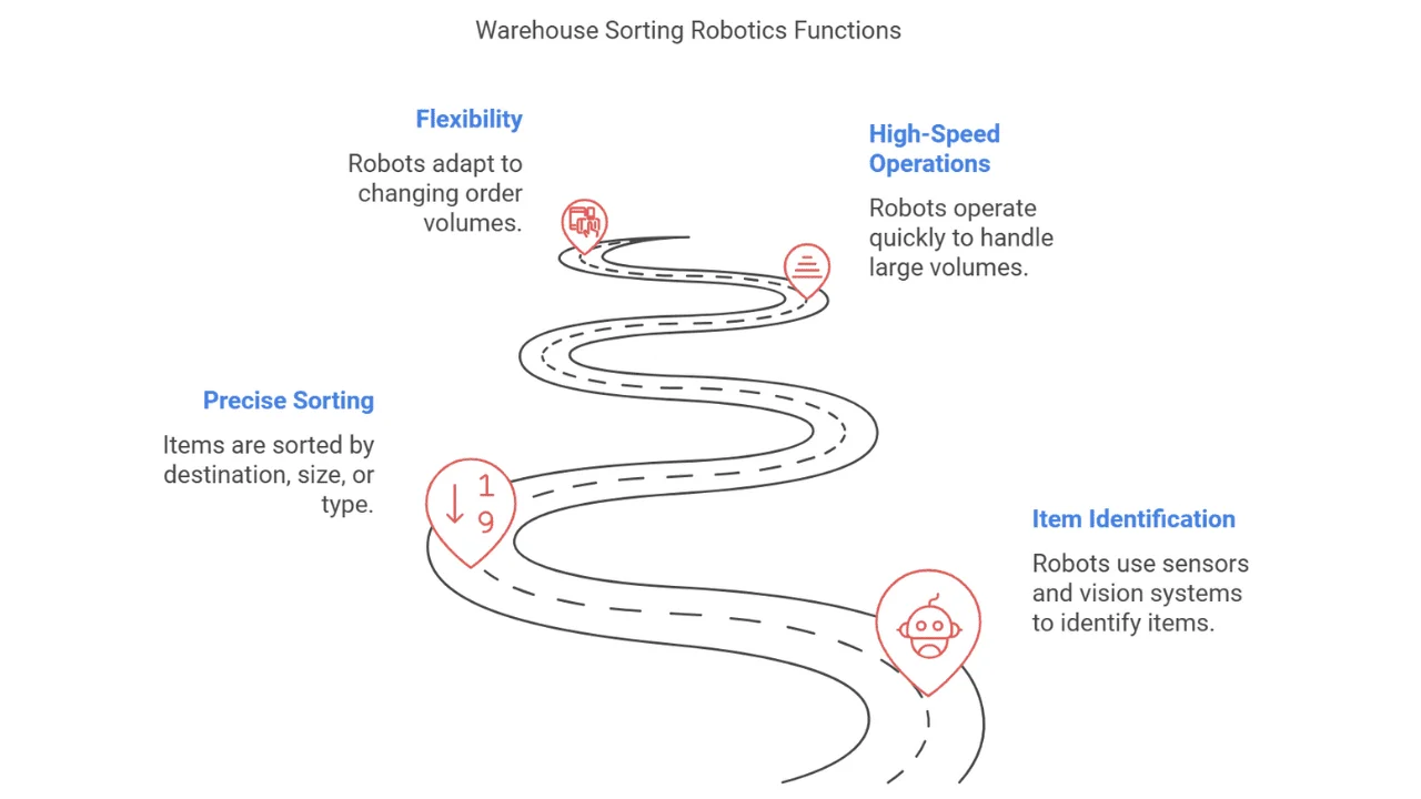 warehouse sorting robotics functions