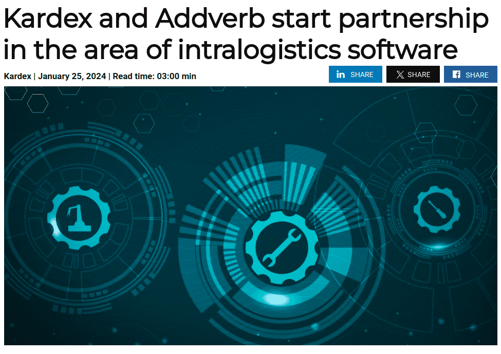 Kardex and Addverb start partnership