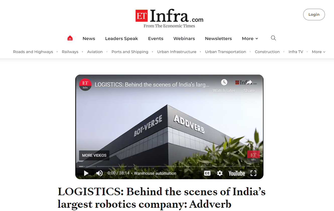 LOGISTICS: Behind the scenes of India’s largest robotics company: Addverb