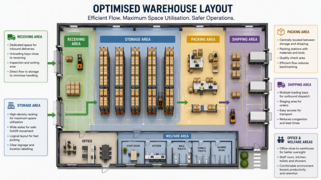 Warehouse Layout: Types, Components & Planning