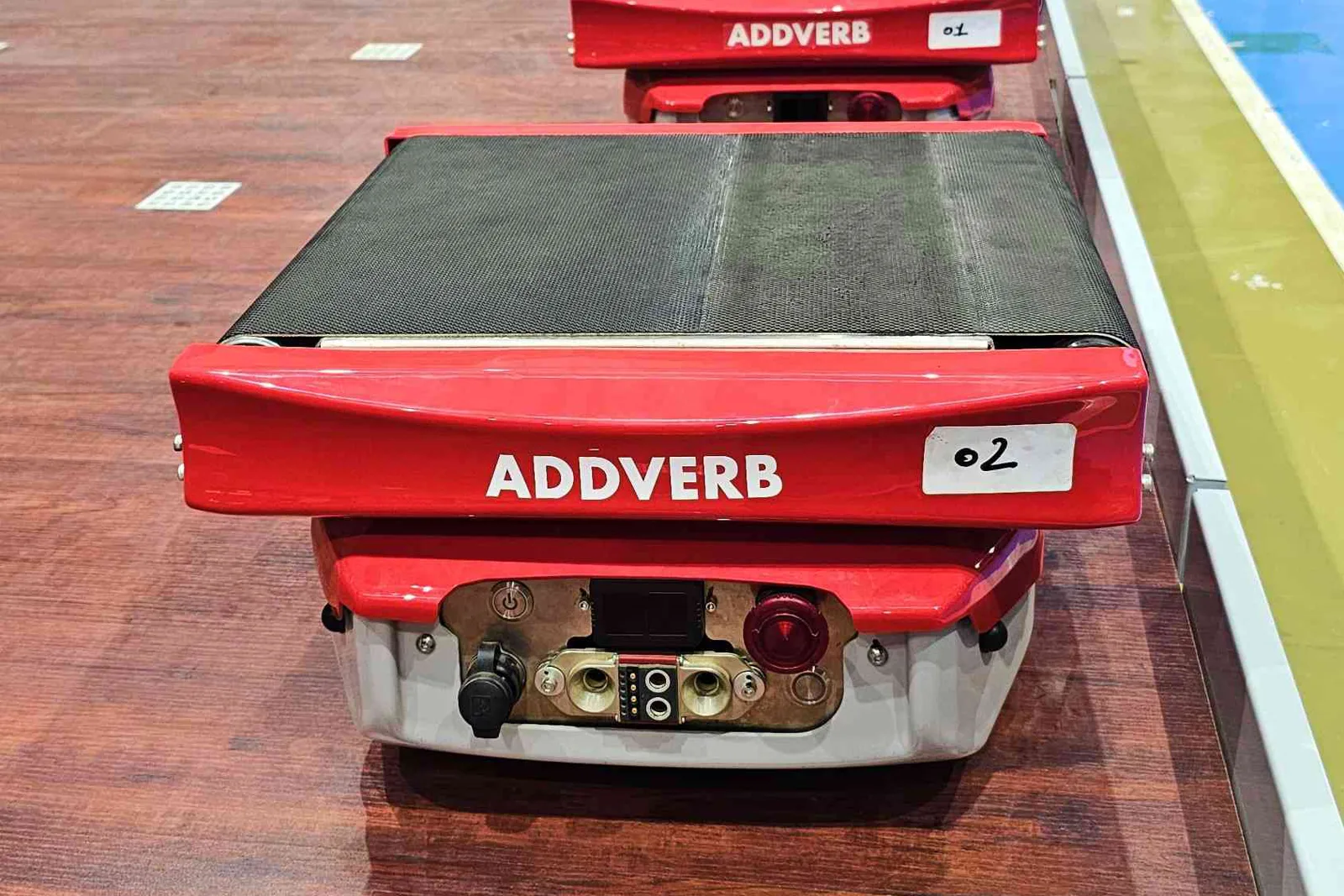 Addverb Zippy sorting robot on a warehouse floor